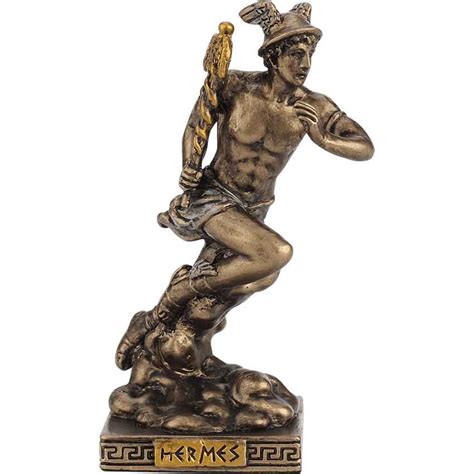 polystone hermes statue|Bronze Hermes Greek Pantheon Statue .